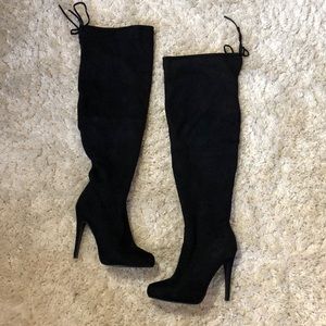 Knee high Faux suede boots